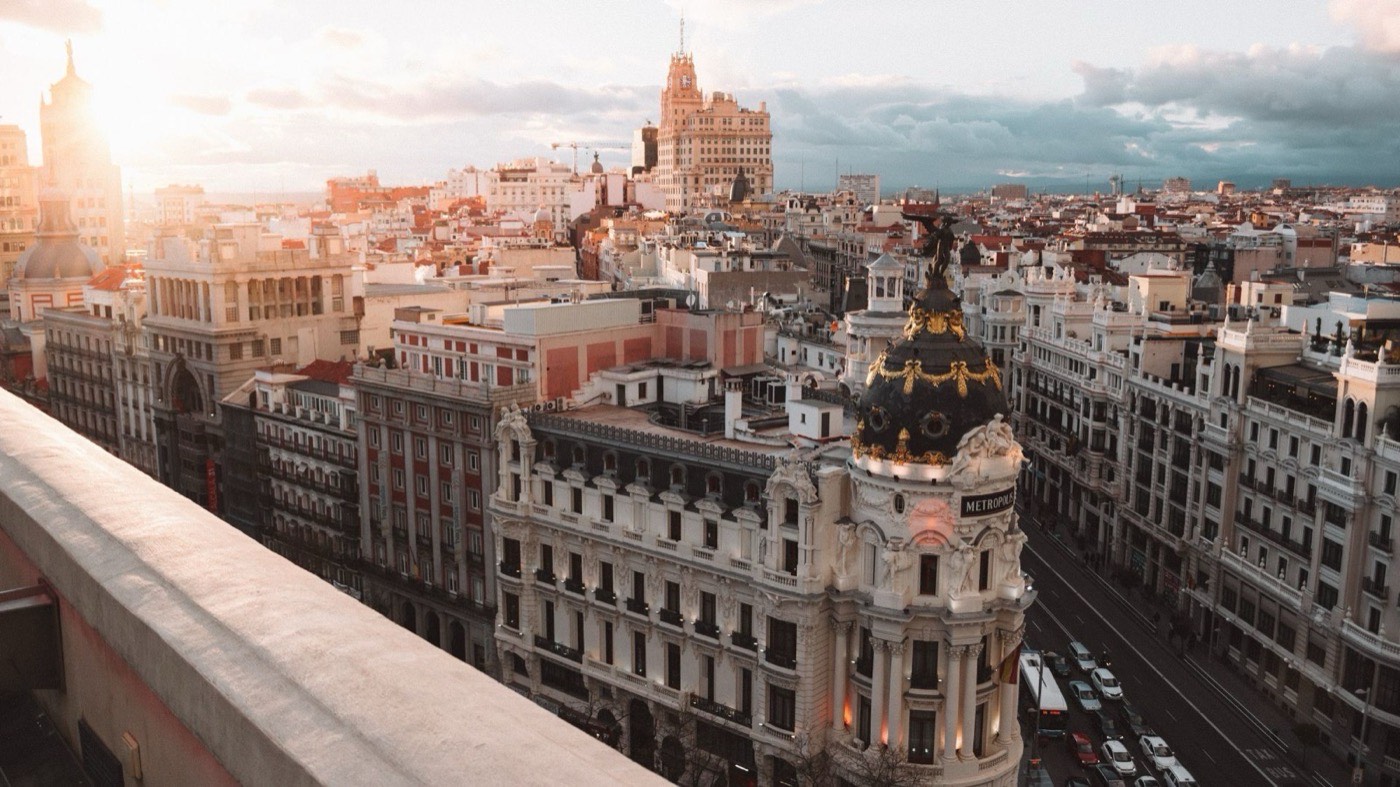 Vista de Madrid, la región española con más coches eléctricos