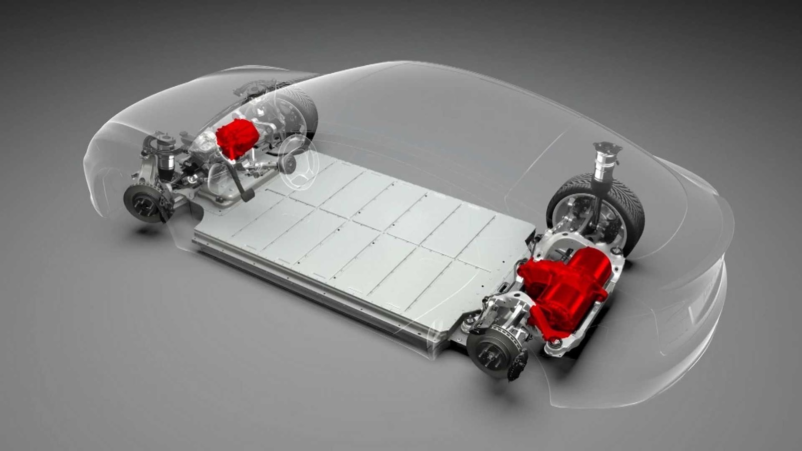 Revisión de mantenimiento de un coche eléctrico en taller